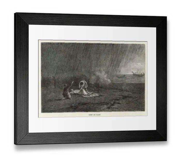 Framed Print : DEATH OF PLINY Framed Print : DEATH OF PLINY