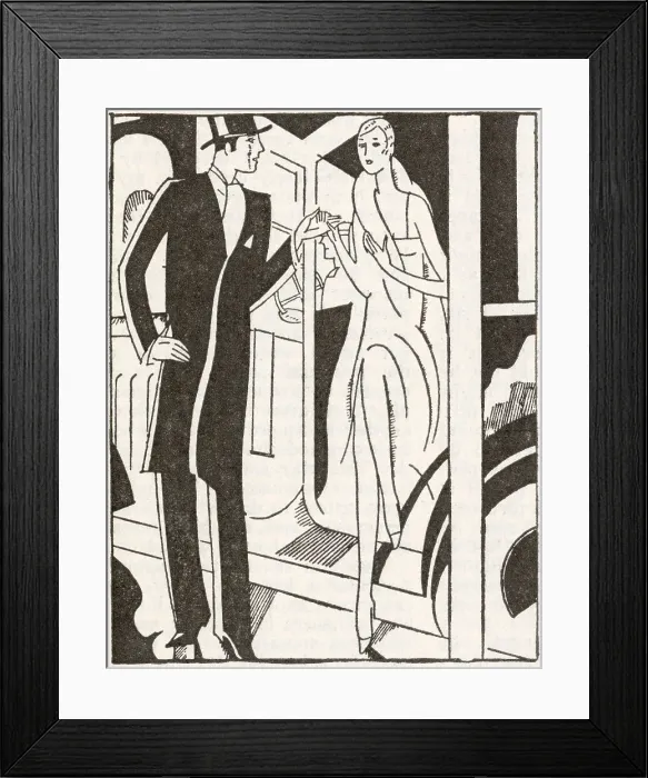 Framed Print : HELPING LADY FROM CAR Framed Print : HELPING LADY FROM CAR