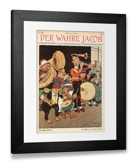 Framed Print : The Balkans sound a false note in the European orchestra - then as now Date: 1909 Framed Print : The Balkans sound a false note in the European orchestra - then as now Date: 1909