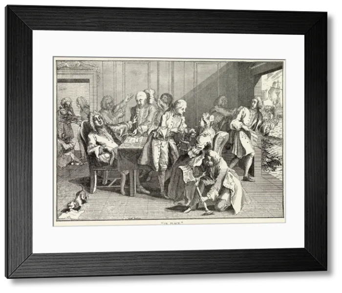 Framed Print : IN PLACE 1738 satire on the prime minister, Sir Robert Walpole, for feathering his own nest and those of his friends and relations Date: 1676 - 1745 Framed Print : IN PLACE 1738 satire on the prime minister, Sir Robert Walpole, for feathering his own nest and those of his friends and relations Date: 1676 - 1745