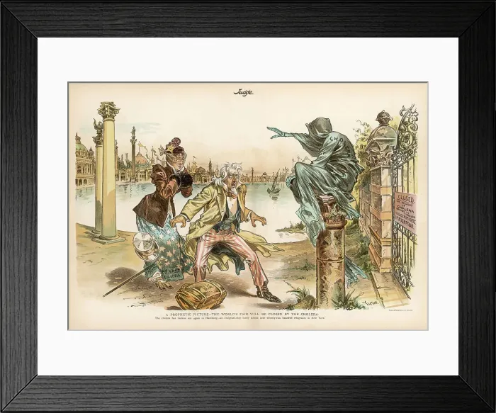 Framed Print : CHOLERA / USA / 1893 Framed Print : CHOLERA / USA / 1893