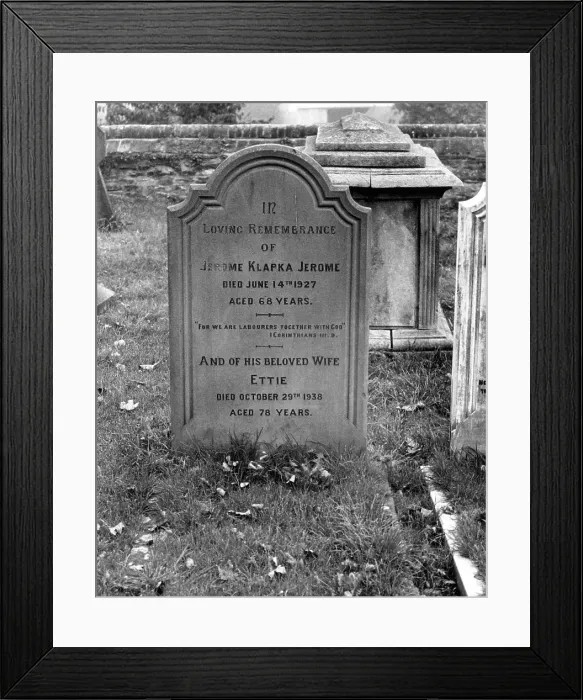 Framed Print : GRAVE OF JEROME K JEROME Framed Print : GRAVE OF JEROME K JEROME