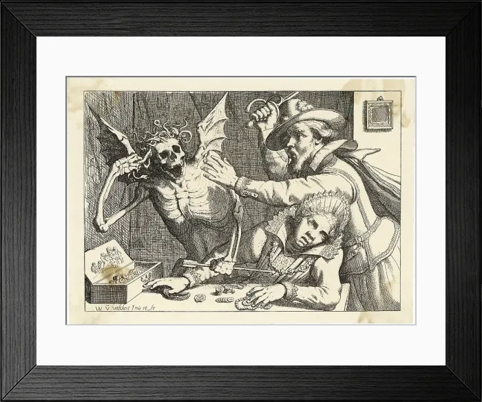 Framed Print : MISERS & DEATH Framed Print : MISERS & DEATH
