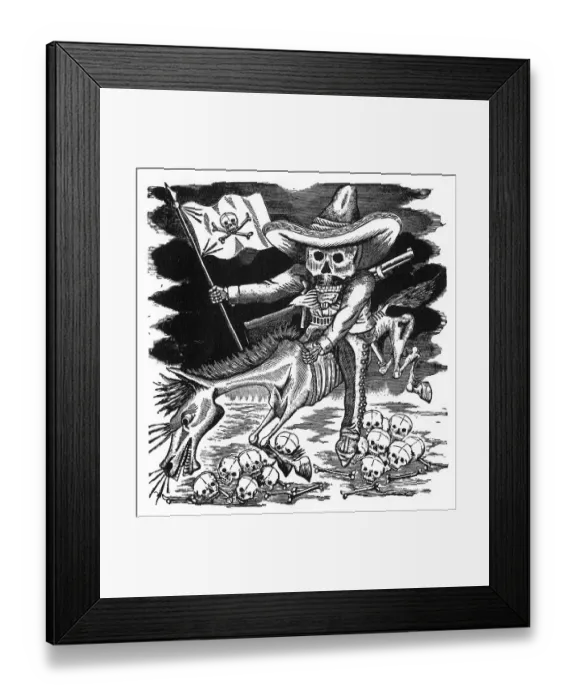 Framed Print : Zapatista caricature, Mexico Framed Print : Zapatista caricature, Mexico