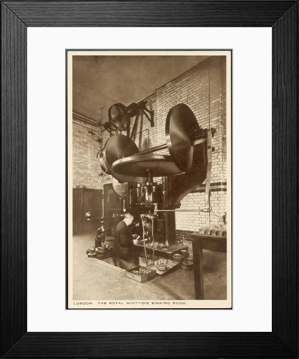 Framed Print : DIE SINKING ROOM AT MINT Framed Print : DIE SINKING ROOM AT MINT