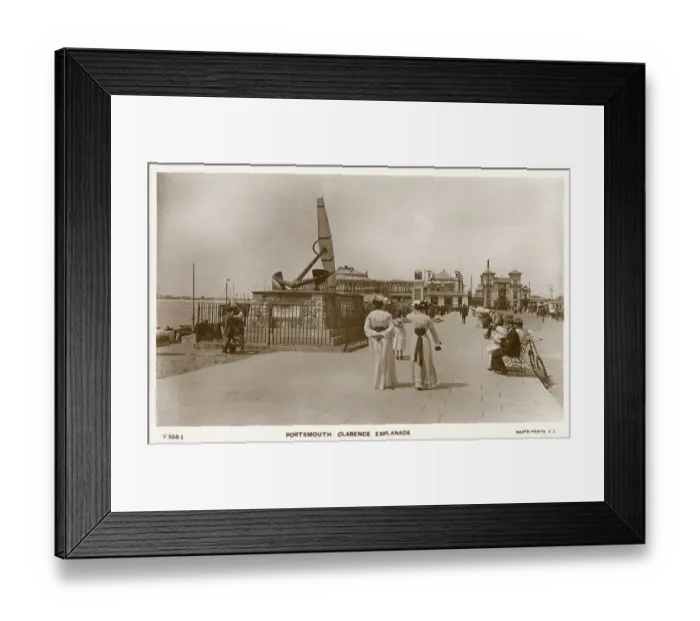 Framed Print : Portsmouth, Hampshire: Clarence Esplanade Date: early 20th century Framed Print : Portsmouth, Hampshire: Clarence Esplanade Date: early 20th century