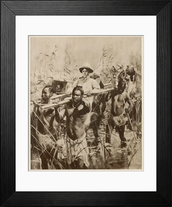 Framed Print : OLIVE MACLEOD IN AFRICA Framed Print : OLIVE MACLEOD IN AFRICA