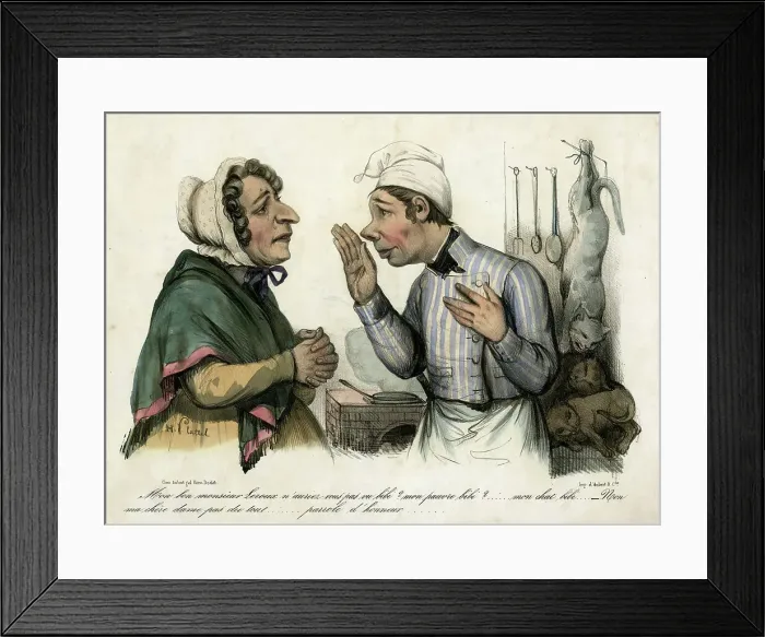 Framed Print : PLEADING WOMAN / LOST CAT Framed Print : PLEADING WOMAN / LOST CAT