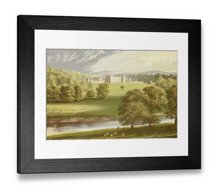 Framed Print : Floors Castle, Roxburgh Date: 1879 Framed Print : Floors Castle, Roxburgh Date: 1879