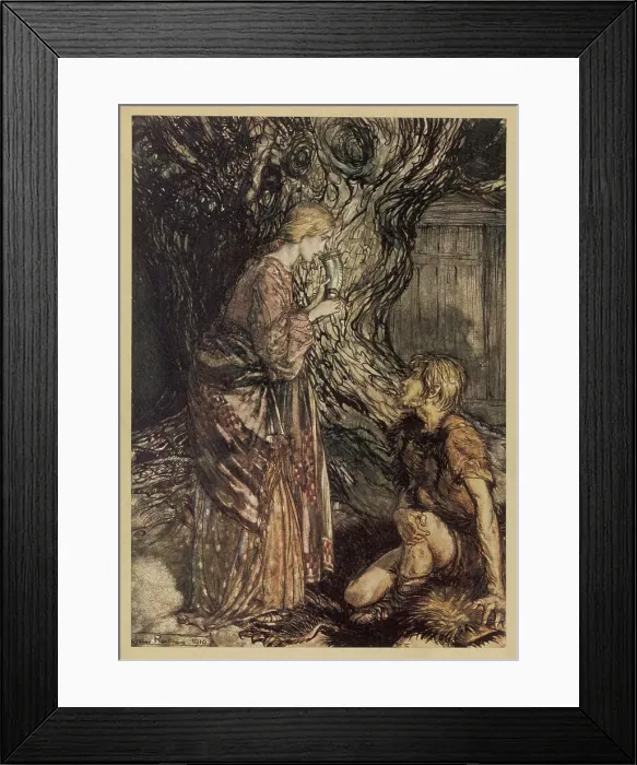 Framed Print : SIEGMUND AND SIEGLINDE Framed Print : SIEGMUND AND SIEGLINDE