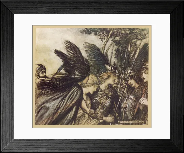 Framed Print : BRUNNHILDE & VALKYRIES Framed Print : BRUNNHILDE & VALKYRIES