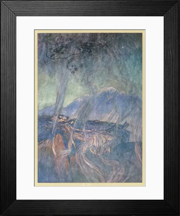 Framed Print : THE SLEEP OF BRUNNHILDE Framed Print : THE SLEEP OF BRUNNHILDE