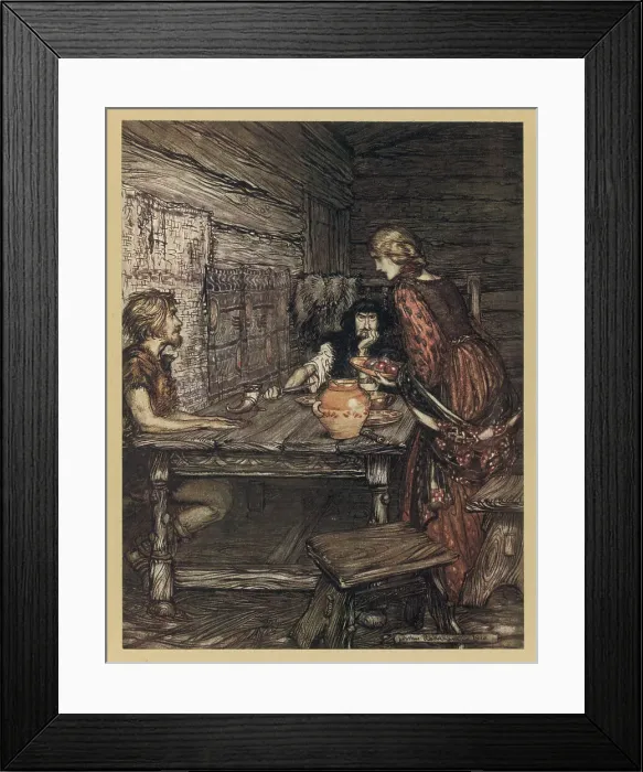 Framed Print : Hunding Suspicious Music Opera Wagner Die Valkure Framed Print : Hunding Suspicious Music Opera Wagner Die Valkure