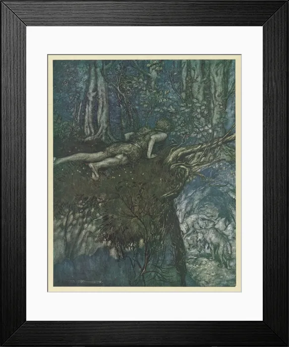 Framed Print : SIEGFIED IN THE FOREST Framed Print : SIEGFIED IN THE FOREST