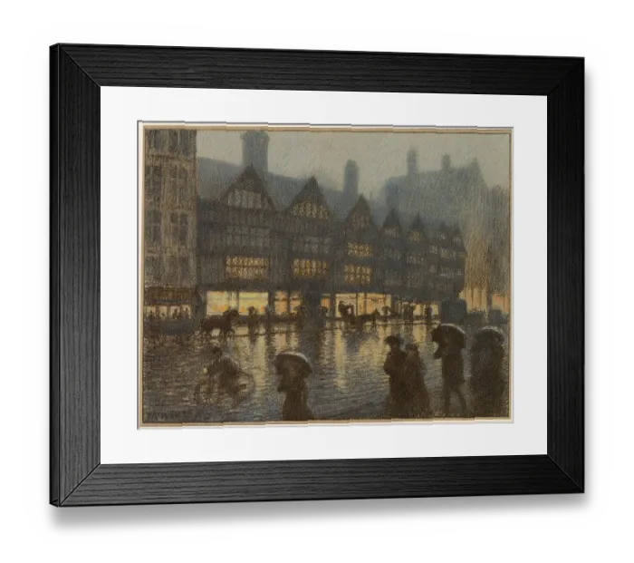 Framed Print : Staple's Inn, Holborn, by night Date: 1905 Framed Print : Staple's Inn, Holborn, by night Date: 1905