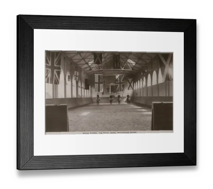 Framed Print : Riding School in the Royal Mews Date: 1920s Framed Print : Riding School in the Royal Mews Date: 1920s