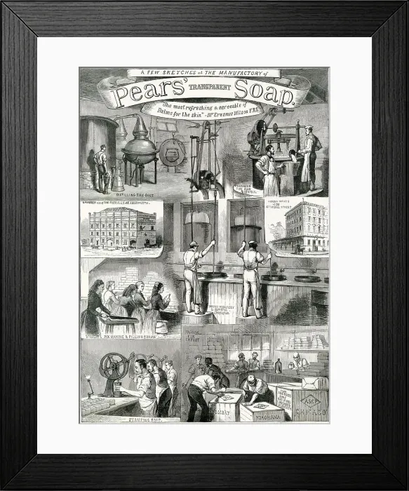 Framed Print : Various stages of manufacture. Date: 1878 Framed Print : Various stages of manufacture. Date: 1878