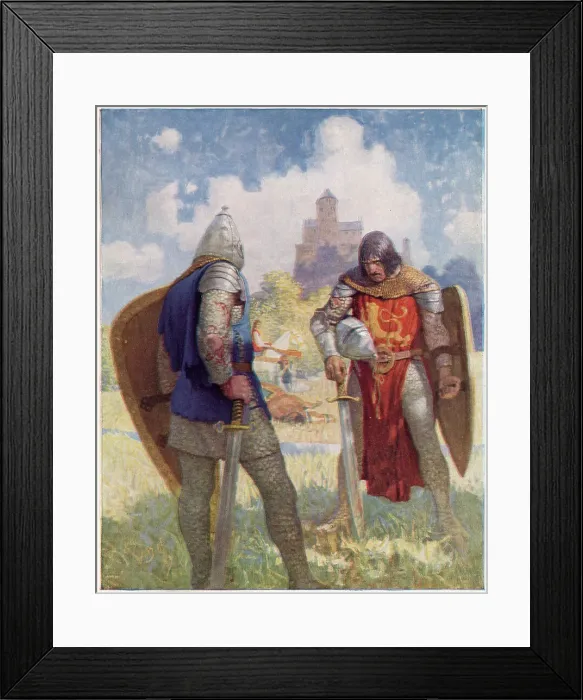 Framed Print : Lancelot and Tarquin Framed Print : Lancelot and Tarquin