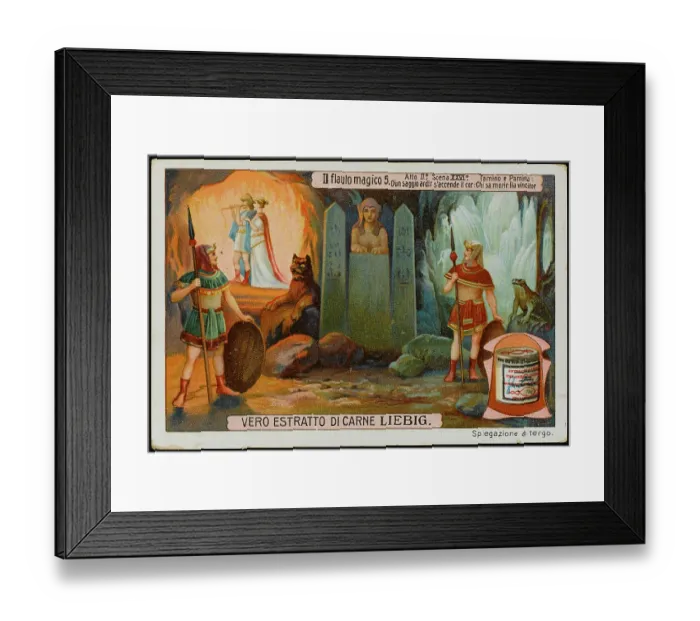 Framed Print : Magic Flute Liebig Music Opera Mozart Die Zauberflote Framed Print : Magic Flute Liebig Music Opera Mozart Die Zauberflote