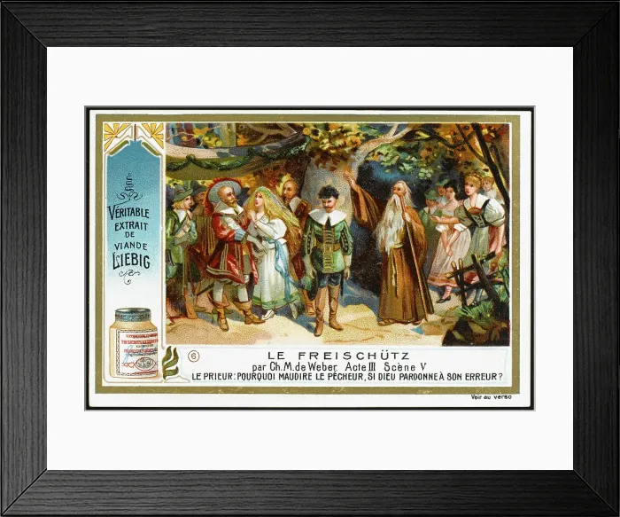Framed Print : WEBER / FREISCHUTZ / LIEBIG6 Framed Print : WEBER / FREISCHUTZ / LIEBIG6