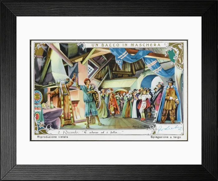 Framed Print : VERDI / BALLO / LIEBIG 2 Framed Print : VERDI / BALLO / LIEBIG 2
