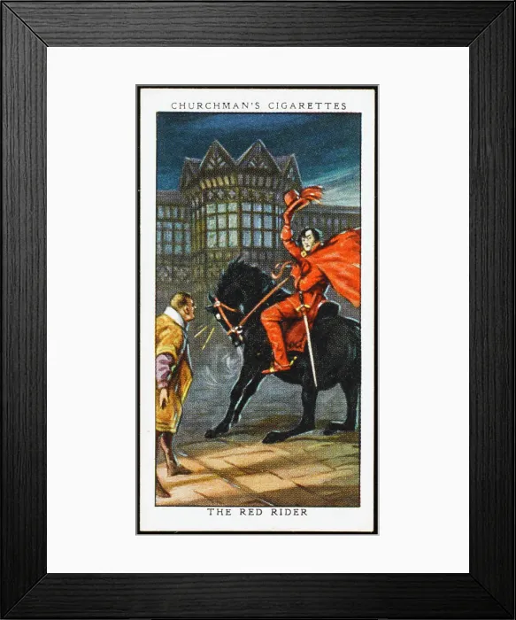 Framed Print : RED RIDER AT BRAMHALL Framed Print : RED RIDER AT BRAMHALL