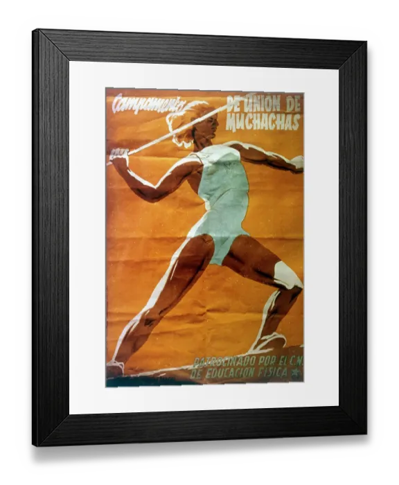 Framed Print : SPANISH JAVELIN POSTER Framed Print : SPANISH JAVELIN POSTER