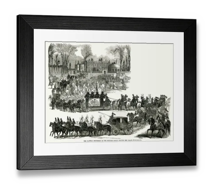 Framed Print : Sophia Matilda Funeral 1844 Framed Print : Sophia Matilda Funeral 1844