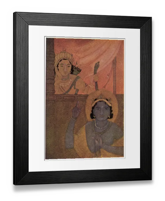 Framed Print : NACHIKETAS & YAMA Framed Print : NACHIKETAS & YAMA