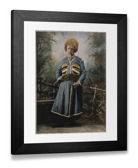 Framed Print : A Circassian in traditional dress Date: circa 1900 Framed Print : A Circassian in traditional dress Date: circa 1900