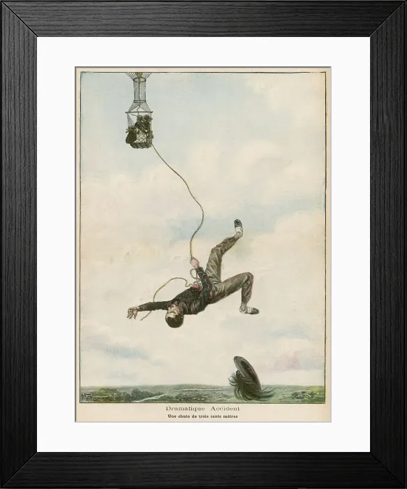 Framed Print : CARRIED ALOFT BY BALLOON Framed Print : CARRIED ALOFT BY BALLOON