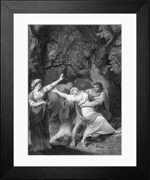 Framed Print : TITUS ANDRONICUS, Shakespeare Framed Print : TITUS ANDRONICUS, Shakespeare
