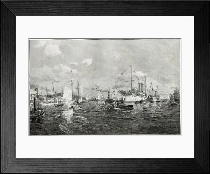 Framed Print : REGATTA AT KIEL Framed Print : REGATTA AT KIEL