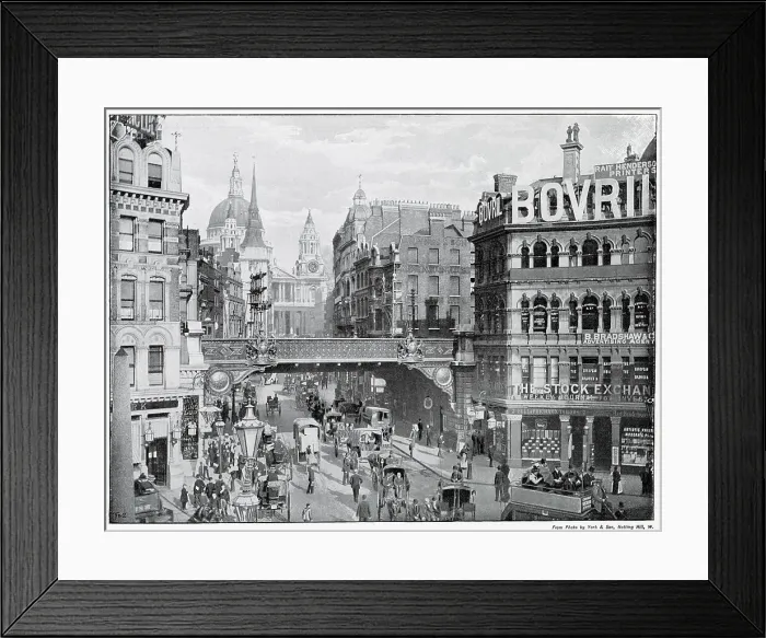Framed Print : Ludgate Circus 1901 Framed Print : Ludgate Circus 1901