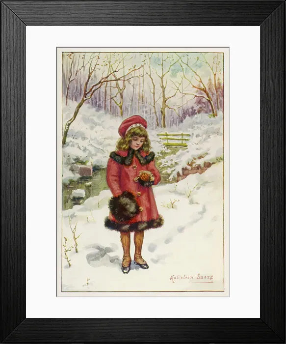 Framed Print : Poor Dickie! A little girl with a dead bird Framed Print : Poor Dickie! A little girl with a dead bird