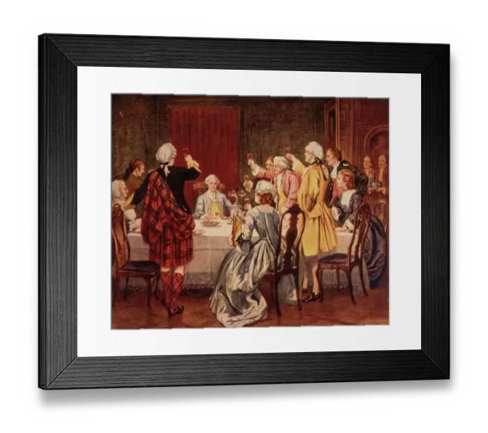 Framed Print : Charles Edward Stuart celebrates at Holyrood after victory at Prestonpans. Date: 1745 Framed Print : Charles Edward Stuart celebrates at Holyrood after victory at Prestonpans. Date: 1745