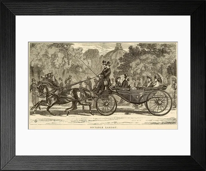 Framed Print : LANDAU 1872 Framed Print : LANDAU 1872