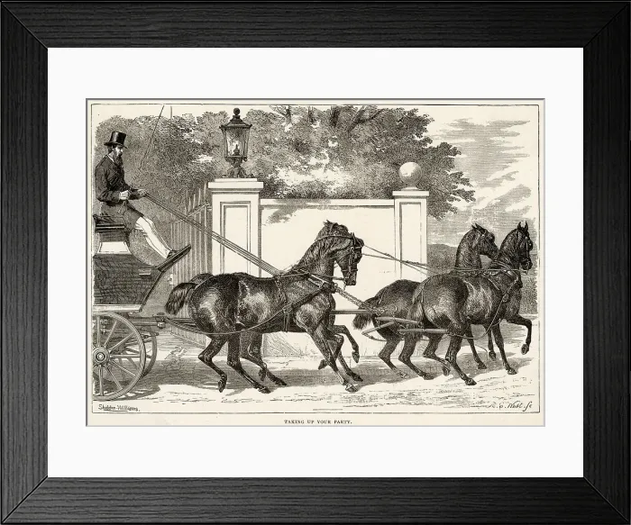 Framed Print : TAKING UP THE REINS