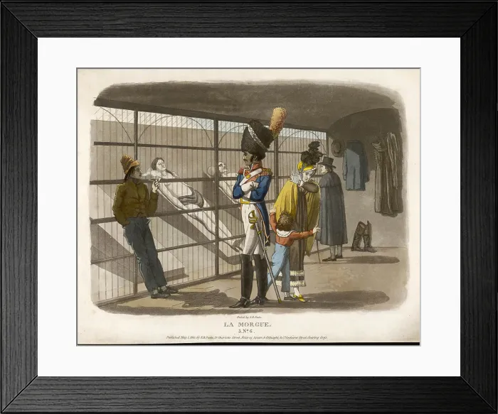Framed Print : VISITING FRENCH MORGUE Framed Print : VISITING FRENCH MORGUE