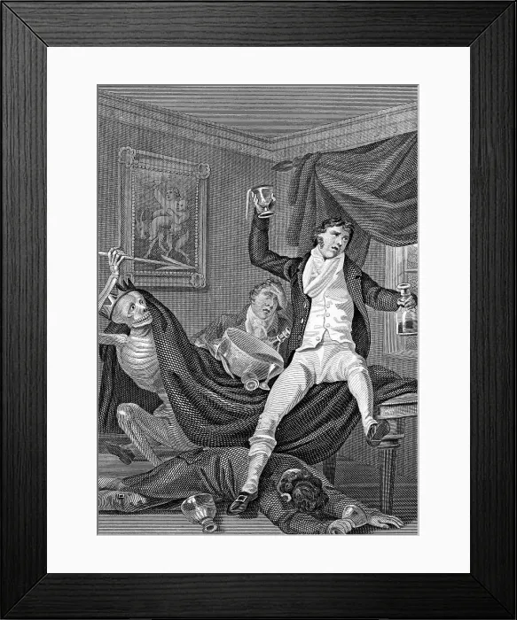 Framed Print : DRUNKARDS AND DEATH C19 Framed Print : DRUNKARDS AND DEATH C19