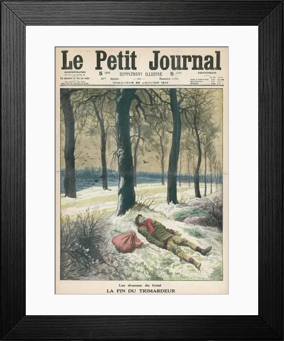 Framed Print : FRENCH TRAMP DIES Framed Print : FRENCH TRAMP DIES