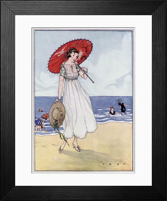 Framed Print : RED ORIENTAL PARASOL Framed Print : RED ORIENTAL PARASOL