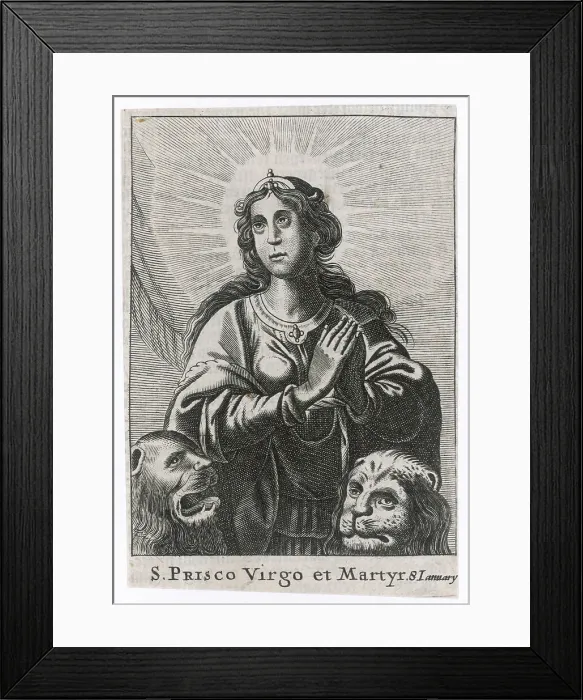 Framed Print : SAINT PRISCA Framed Print : SAINT PRISCA