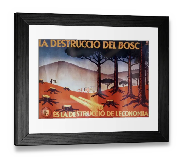 Framed Print : DESTRUCTION OF THE WOOD Framed Print : DESTRUCTION OF THE WOOD