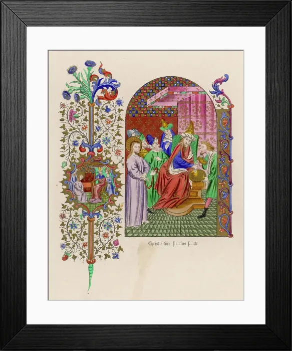 Framed Print : JESUS BEFORE PILATE Framed Print : JESUS BEFORE PILATE