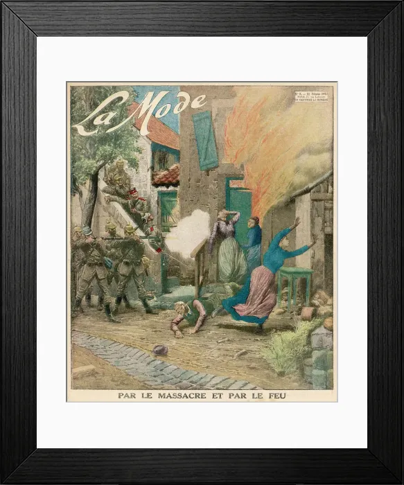 Framed Print : VILLAGERS MURDERED Framed Print : VILLAGERS MURDERED