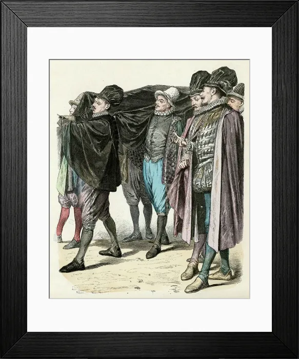 Framed Print : FUNERAL CLOTHING 1583 Framed Print : FUNERAL CLOTHING 1583