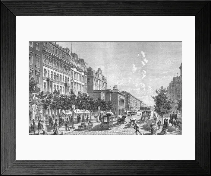 Framed Print : VIENNA, THE RINGSTRASSEN Framed Print : VIENNA, THE RINGSTRASSEN