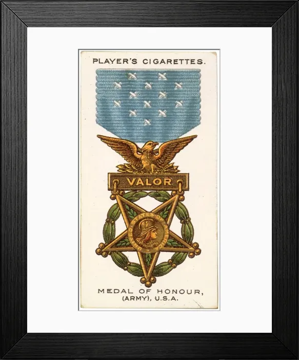 Framed Print : USA Medal of Honour (Army) Date: early 20th century Framed Print : USA Medal of Honour (Army) Date: early 20th century