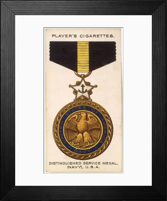 Framed Print : USA Distinguished Service Medal (Navy) Date: early 20th century Framed Print : USA Distinguished Service Medal (Navy) Date: early 20th century